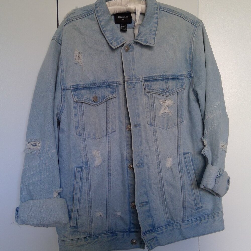 Denim Distressed Jacket